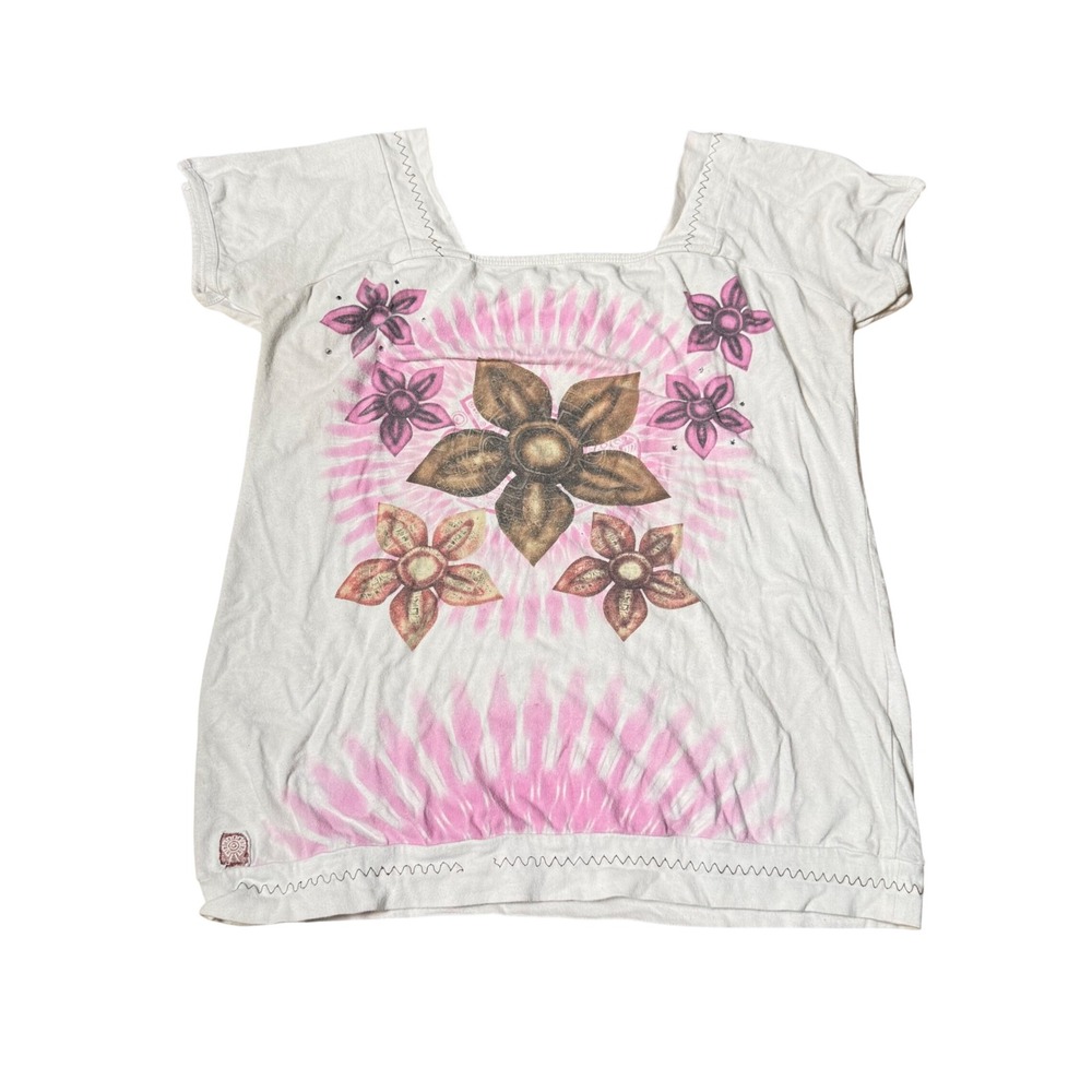 Floral Tie Dye Graphic Tee
